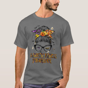 Camiseta Enfermeira do Dia das Bruxas com Sonógrafo Médic