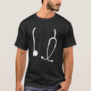 Camiseta Enfermeira do estetoscópio Médico Enfermeiro Eng