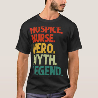 Camiseta Enfermeira do Hospital Hero Myth Legend Vintage Ho