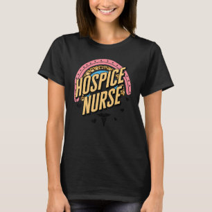 Camiseta Enfermeira do hospital Leopard Rainbow Enfermeira 