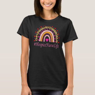 Camiseta Enfermeira do Hospital Leopard Rainbow Nurse Seman