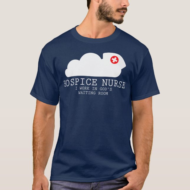Camiseta Enfermeira do hospital RN Fim Médico de Morte por  (Frente)