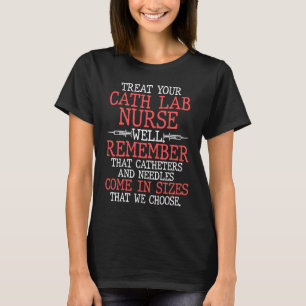 Camiseta Enfermeira do laboratório de cath Tratar Bem Enfer