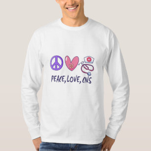 Camiseta Enfermeira do Peace Love CNS