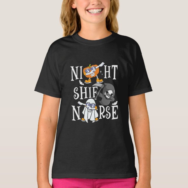 Camiseta Enfermeira do Turno da Noite (Frente)