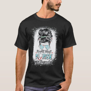 Camiseta Enfermeira do Turno da Noite Ortopédica Stethoscop