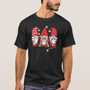 Camiseta Enfermeira dos Gnomos namorados com Estetoscópio C
