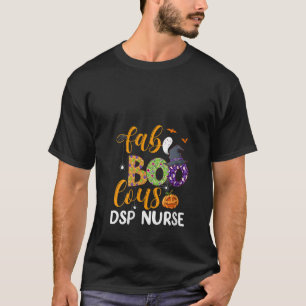 Camiseta Enfermeira DSP Boo Halloween Fabulosa para mulhere