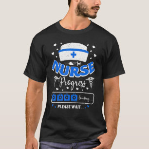 Camiseta Enfermeira Em Curso Enfermando O Enfermeiro Futuro