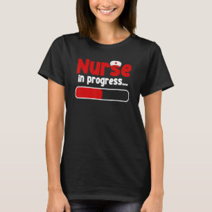 Camiseta Enfermeira Em Curso Enfermando O Enfermeiro Futuro