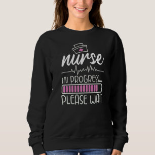 Camiseta Enfermeira Em Curso Enfermando O Enfermeiro Futuro