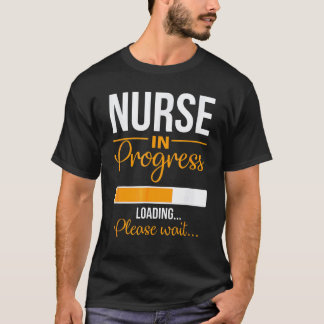 Camiseta Enfermeira Em Progresso Enfermeira Escola de Enfe