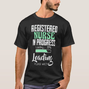 Camiseta Enfermeira Em Progresso Estudante De Enfermagem Fu