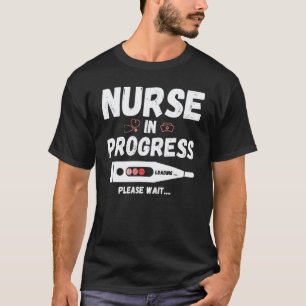 Camiseta Enfermeira Em Progresso Futuro Enfermeira Escola D