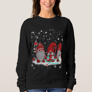 Camiseta Enfermeira Encantada Enfermeira Gnomos Papai noel