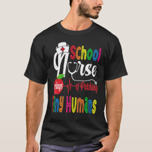 Camiseta Enfermeira Encantada Engraçada 100 Dias De Patchin
