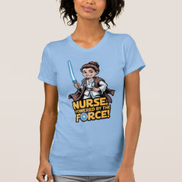Camiseta Enfermeira Energizada pela Força 