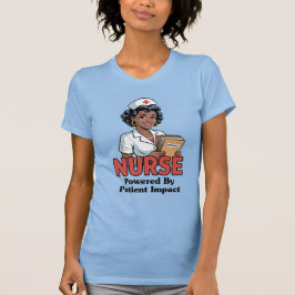 Camiseta Enfermeira Energizada pelo Impacto no Paciente