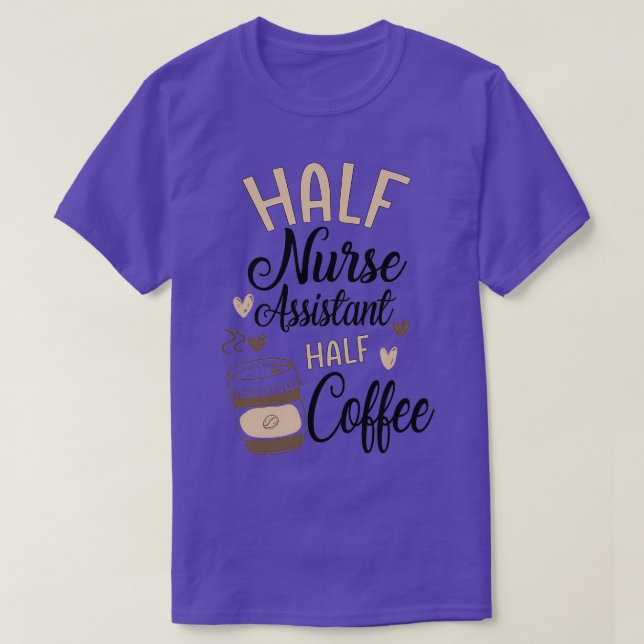 Camiseta Enfermeira Enfermeira Assistente de Café (Frente do Design)