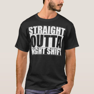 Camiseta Enfermeira Enfermeira Com Desvio Noturno Funny Gif