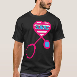 Camiseta Enfermeira Enfermeira Encantada Estetoscópio Adora
