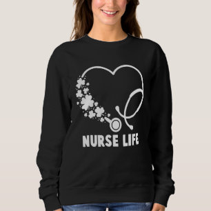 Camiseta Enfermeira Enfermeira Encantada Stethoscope Heart