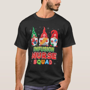 Camiseta Enfermeira Enfermeira Esquadrão Gnomos de Natal Fe