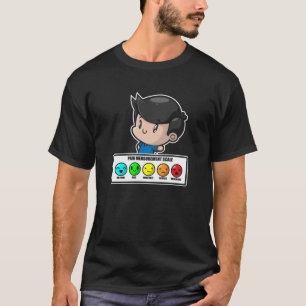 Camiseta Enfermeira Engraçada Medem Escala de Dor Cute Kawa