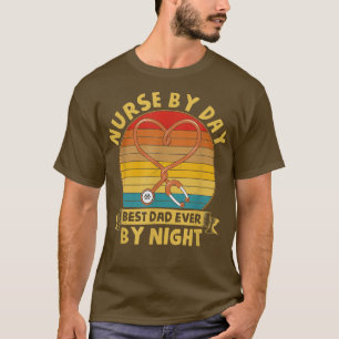 Camiseta Enfermeira Engraçada Por Melhor Pai De Dia Por Vin