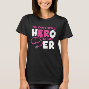 Camiseta Enfermeira ER de Apreciação Técnica da Sala de Eme