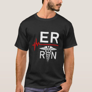 Camiseta Enfermeira Er Hebeat Registrada Da Sala De Emergên