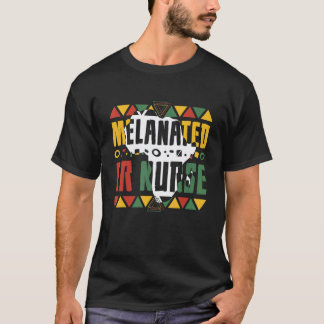 Camiseta Enfermeira ER Melanizada Mês da História Negra Eme