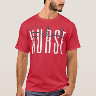 Camiseta Enfermeira escolar de volta à escola