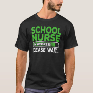 Camiseta Enfermeira Escolar Futurista