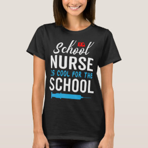 Camiseta Enfermeira Escolar Primeiro Dia de Ambulância Esco