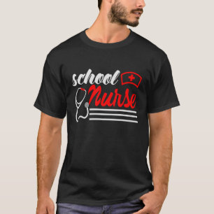Camiseta Enfermeira escolar Primeiro dia de escola Lave sua