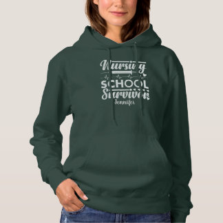 Camiseta Enfermeira Estudantil Personalizada Hoodie Verde