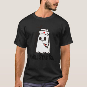 Camiseta Enfermeira Fantasma De Halloween Engraçada, Vou Es