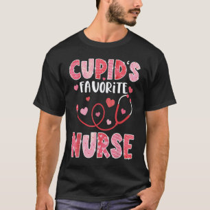 Camiseta Enfermeira Favorita do Cupido Dia dos Namorados
