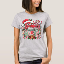 Enfermeira Favorita do Papai Noel Funny Natal Enfe