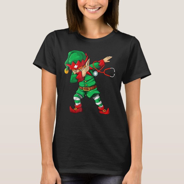 Camiseta Enfermeira Favorita Elf Christmas Pajama Boy G (Frente)