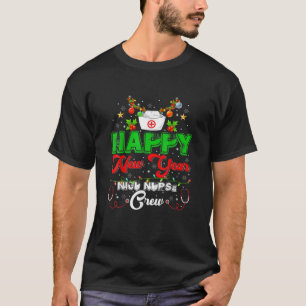 Camiseta Enfermeira-feliz ano novo Enfermeira Enfermeira Na