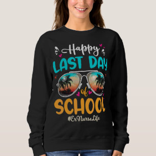 Camiseta Enfermeira feliz no dia passado, óculos de sol 1