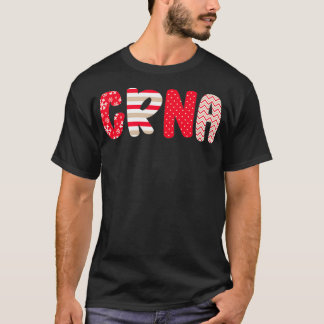Camiseta Enfermeira Festiva de Natal anestesista CRNA Xmas 