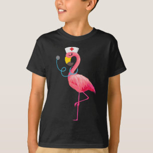 Camiseta Enfermeira Flamingo - Enfermagem Enfermeira Encant