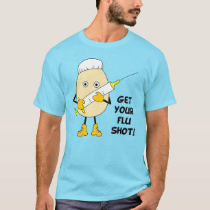 Camiseta Enfermeira Flu Shot Egghead