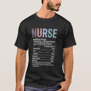 Camiseta Enfermeira Flutuante Fato de Nutrição Engraçado Pr
