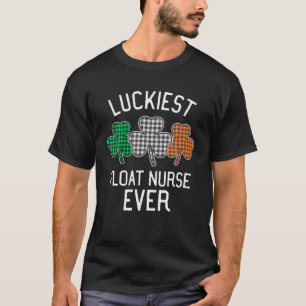 Camiseta Enfermeira Flutuante Mais Sortuda De Todos Os Dias