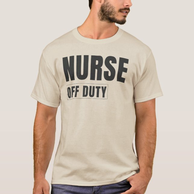 Camiseta Enfermeira Fora do Trabalho | Design Moderno de En (Frente)