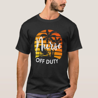 Camiseta Enfermeira Fora do Trabalho Férias de Verão Praia